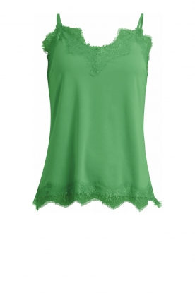 CC Heart |  Top with lace details Puck | green 