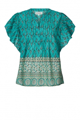 Lollys Laundry | Printed top Isabel | green