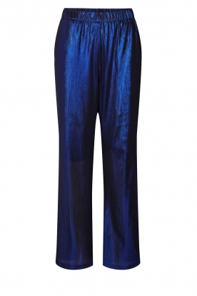 Lollys Laundry | Metallic pants Tuula | blue