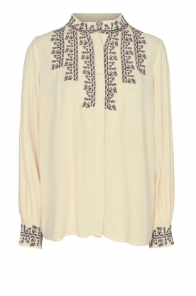 Sofie Schnoor | Blouse with embroidery Kayali | natural