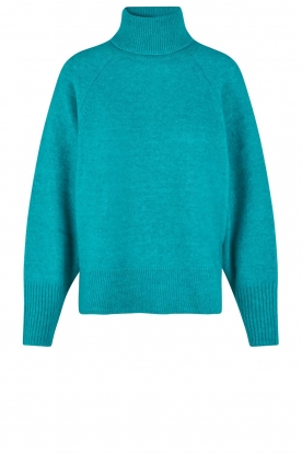 Second Female | Knitted turtle neck sweater Brook | green