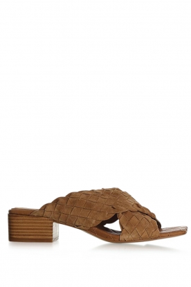 Sofie Schnoor |  Suede sandals with heel Coco | beige 