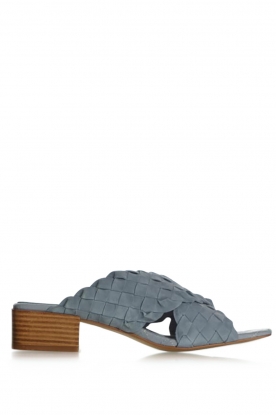 Sofie Schnoor |  Suede sandals with heel Coco | blue 
