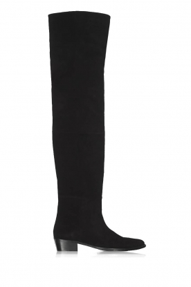 Toral | Suede knee boots Ines | black