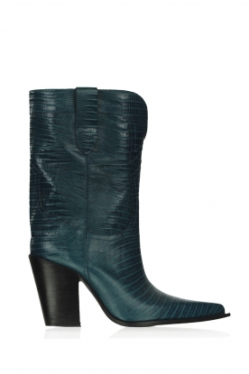 Toral | Leather cowboy boots Helga | blue