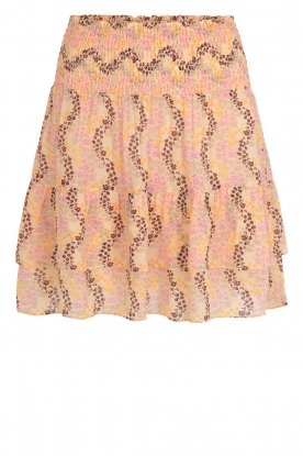 Second Female | Skirt with flower print Magne | peach