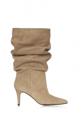 Toral | Slouchy suede boots London | beige 