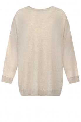 American Vintage | Oversized knitted sweater Sanyport | beige