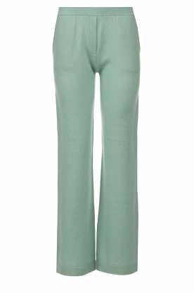 Not Shy | Cashmere trousers Dulcina | green 