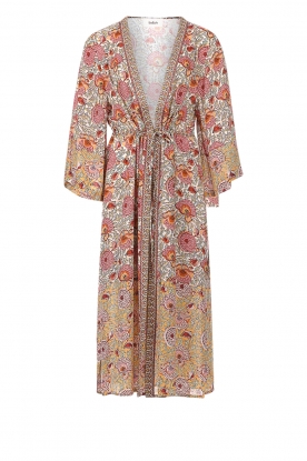 ba&sh |Kimono met bloemenprint Vini | okergeel