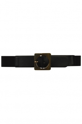 Little Soho | Belt with square buckle Robin | black