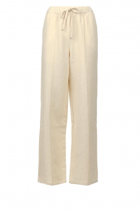 American Vintage | Cotton wide leg sweatpants Afaz | ecru