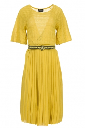 ELISABETTA FRANCHI | Dress with waistbelt Amie | yellow