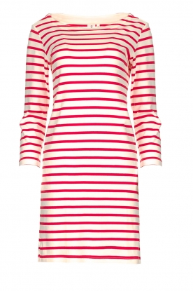 Knit-ted | Striped dress Mylena | pink
