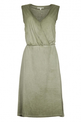 Blaumax |Viscose jurk  V-hals Arezzo | groen 