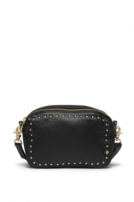 black leather designer bag