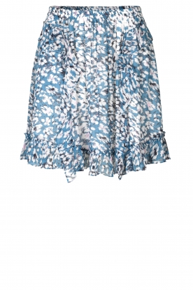 Second Female | Printed ruffle skirt Clouds | blue