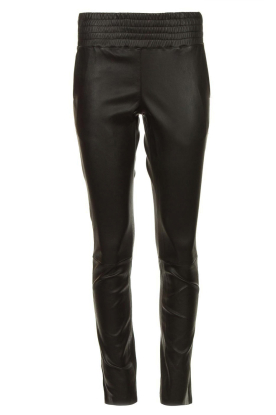 Ibana |  Stretch leather pants Colette | black 
