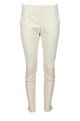 Ibana |  Stretch leather pants Colette | white 