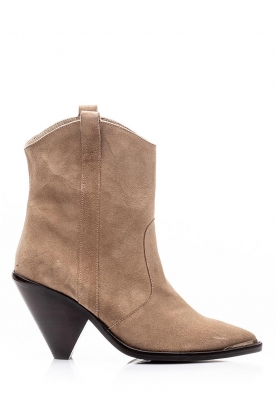 Suède enkellaarzen Elisio | beige | Toral | Little Soho