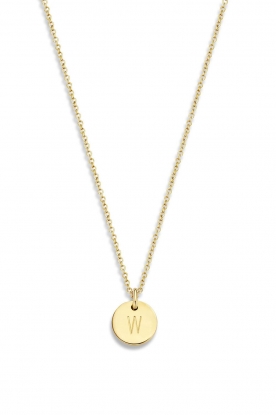 Just Franky |  14kt golden necklace Coin 40 cm | yellow gold 
