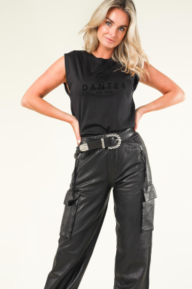 Dante 6 | T-shirt met logo Bold | zwart