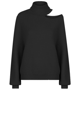 Dante 6 |  Knitted sweater with cut-outs Marenna | black