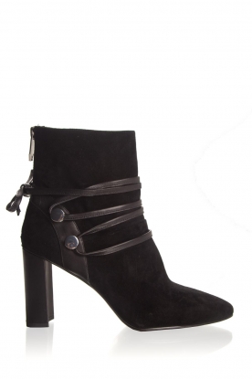 What For | Leather ankle boots Micky | black