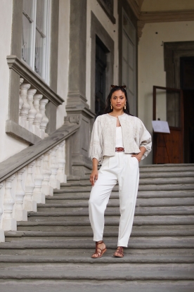 Copenhagen Muse |  High waist pants Tailor | natural 