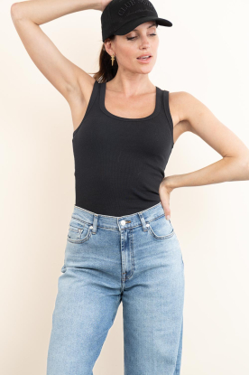 Look Rib Stretch top Siv