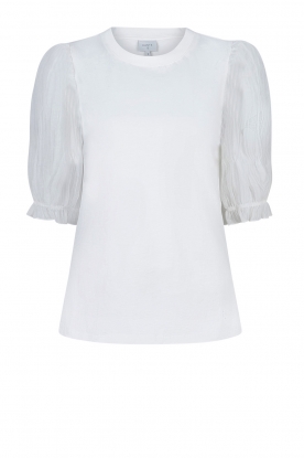 Dante 6 | Top with puff sleeves Villous | white