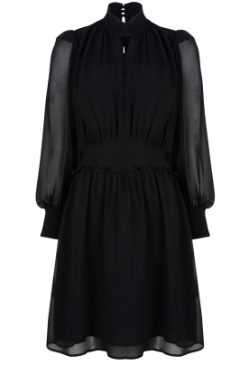 Dante 6 | Dress with transparant sleeves | black 