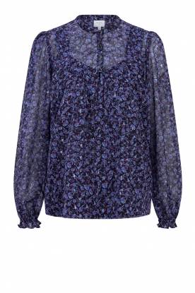 Dante 6 | Floral top with lurex Alley | purple 
