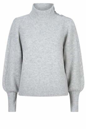 Dante 6 |  Knitted turtleneck sweater Zuzan | grey