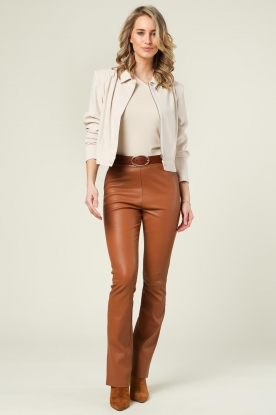 Look Stretch leather pants New Organdi