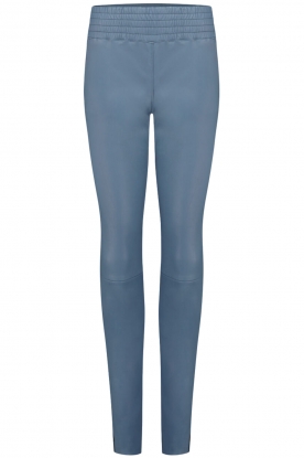 Ibana | Stretch leather pants Colette | blue