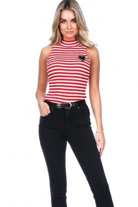 Twinset |  Striped top Livia | Red