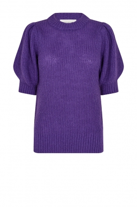 Copenhagen Muse | Sweater with puff sleeves Diva | purple
