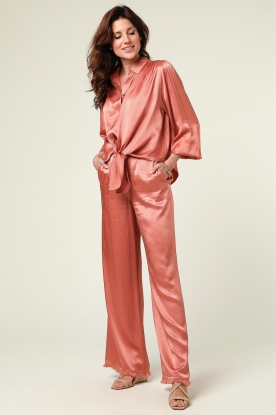 Berenice |  Satin pants Pierre | terracotta