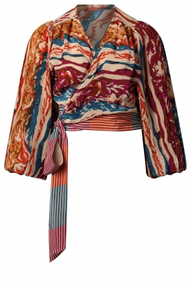 Berenice | Printed wrap top Bilal | multi