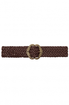 ba&sh | Leather belt Boecia | brown