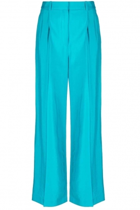 ba&sh |Dubbele bandplooi pantalon Healy | turquoise 