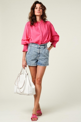 Look Blouse with pleated puff sleeves Tupa