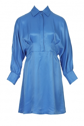 Liu Jo | Viscose dress with satin finish Barby | blue