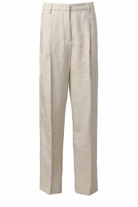 Liu Jo |Pantalon met glanzende finish Merciano | naturel