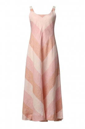 Greek Archaic Kori | Linen dress Bo | pink