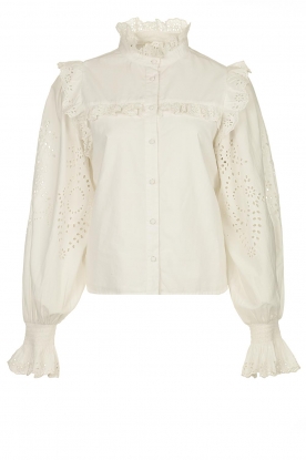 Notes Du Nord |Broderie blouse Gillian | wit
