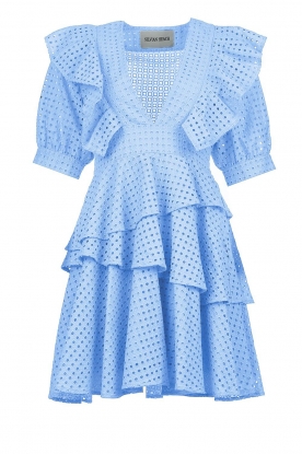 Silvian Heach | Embroidered dress Fien | blue