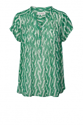 Lollys Laundry | Top with Lurex Heather | green