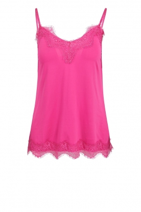 CC Heart | Top with lace details Puck | pink